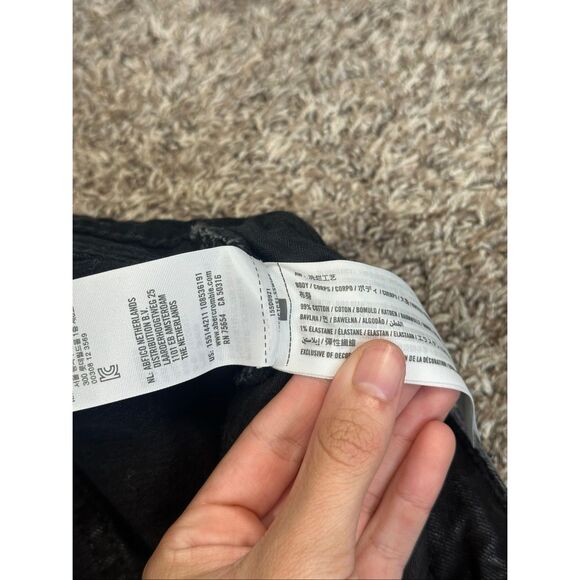 Abercrombie & Fitch Curve Love The Skinny High Rise Black Jeans Women’s 35/20L - Picture 5 of 13